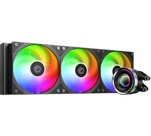 Система водяного охлаждения ID-Cooling FX360 Inf ARGB Soc-AM5/AM4/1151/1200/2066/1700 черный 4-pin 27.2dB Al+Cu 350W Ret