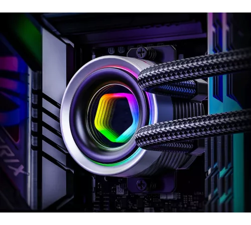 Система водяного охлаждения ID-Cooling FX360 Inf ARGB Soc-AM5/AM4/1151/1200/2066/1700 черный 4-pin 27.2dB Al+Cu 350W Ret