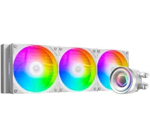 Система водяного охлаждения ID-Cooling FX360 Inf ARGB Soc-AM5/AM4/1151/1200/2066/1700 белый 4-pin 27.2dB Al+Cu 350W Ret (FX360 INF WHITE)