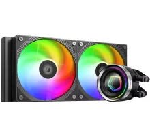 Система водяного охлаждения ID-Cooling FX240 Inf ARGB Soc-AM5/AM4/1151/1200/2066/1700 черный 4-pin + 3-pin 27.2dB Al+Cu 300W Ret