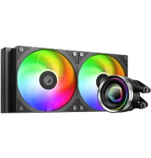 Система водяного охлаждения ID-Cooling FX240 Inf ARGB Soc-AM5/AM4/1151/1200/2066/1700 черный 4-pin + 3-pin 27.2dB Al+Cu 300W Ret