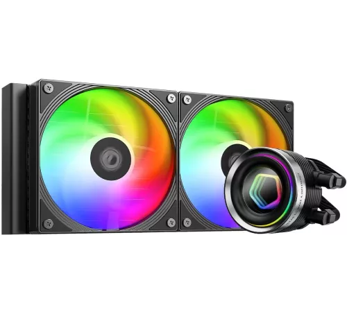 Система водяного охлаждения ID-Cooling FX240 Inf ARGB Soc-AM5/AM4/1151/1200/2066/1700 черный 4-pin + 3-pin 27.2dB Al+Cu 300W Ret