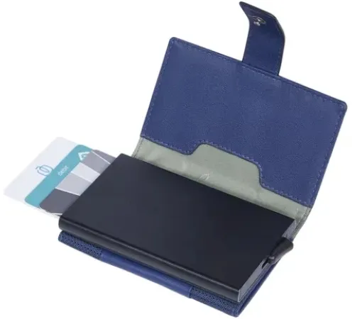 Чехол для кредитных карт Piquadro S137 PP5649S137R/BLU синий металл Чехол для кредитных карт Piquadro S137 PP5649S137R/BLU синий металл