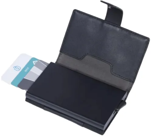 Чехол для кредитных карт Piquadro S137 PP5649S137R/N черный металл Чехол для кредитных карт Piquadro S137 PP5649S137R/N черный металл