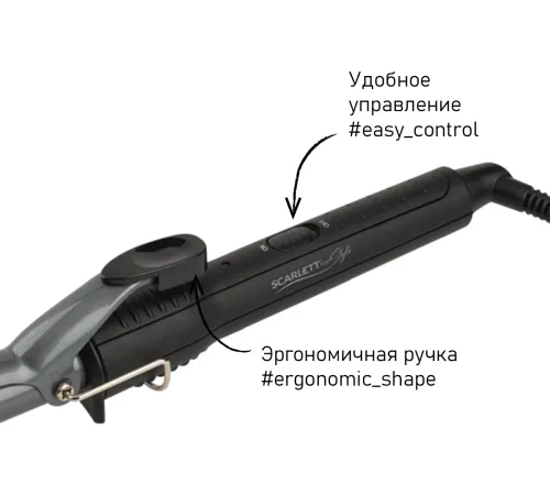 Щипцы Scarlett SC-HS60010 40Вт черный макс.темп.:190С покрытие:керамико-турмалиновое Щипцы Scarlett SC-HS60010 40Вт черный макс.темп.:190С покрытие:керамико-турмалиновое