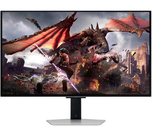 Монитор Samsung 32" Odyssey OLED G8 LS32DG800SIXCI серебристый OLED LED 16:9 HDMI M/M TV матовая HAS Piv 250cd 178гр/178гр 3840x2160 240Hz FreeSync Premium Pro DP 4K USB 8.4кг