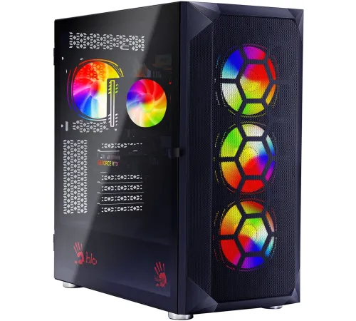 ПК Bloody BD-PC RB65C2 MT Ryzen 5 7500F (3.7) 32Gb SSD1Tb RX 7700XT 12Gb Windows 11 Home 64 2.5Gigabit WiFi BT 650W черный (RUS) (2111350)