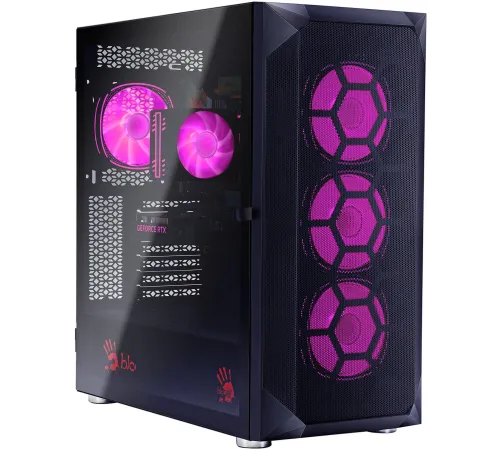 ПК Bloody BD-PC RB65C2 MT Ryzen 5 7500F (3.7) 32Gb SSD1Tb RX 7700XT 12Gb Windows 11 Home 64 2.5Gigabit WiFi BT 650W черный (RUS) (2111350)