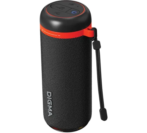 Колонка порт. Digma D-PS1521 черный 16W 2.0 BT 10м 1800mAh (PS1521B)