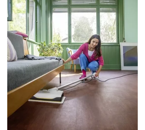 Пароочиститель ручной Karcher KST 1 Upright 1300Вт белый/серебристый