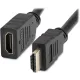 Кабель-удлинитель аудио-видео Buro HDMI (m)/HDMI (f) 1.5м. позолоч.конт. черный (BU-HDMI2.0-EXTND-1.5M)