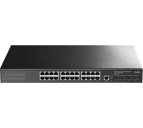Коммутатор Cudy GS5024S4 (L3) 24x1Гбит/с 4SFP+ управляемый