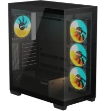 Корпус Gigabyte GB-C500P ST черный без БП ATX 3x120mm 6x140mm 2xUSB3.0 1xUSB3.1 audio bott PSU