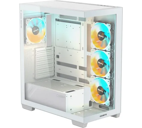 Корпус Gigabyte GB-C500PI ST белый без БП ATX 3x120mm 6x140mm 2xUSB3.0 1xUSB3.1 audio bott PSU