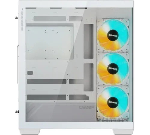 Корпус Gigabyte GB-C500PI ST белый без БП ATX 3x120mm 6x140mm 2xUSB3.0 1xUSB3.1 audio bott PSU