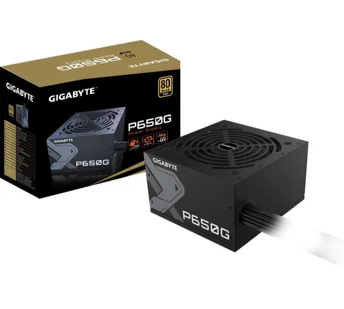 Блок питания Gigabyte ATX 650W GP-P650G 80+ gold (20+4pin) APFC 120mm fan 6xSATA RTL