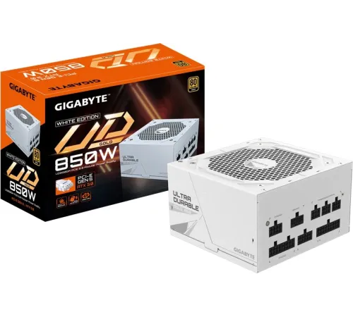 Блок питания Gigabyte ATX 850W GP-UD850GM 80+ gold (20+4pin) APFC 120mm fan 8xSATA Cab Manag RTL