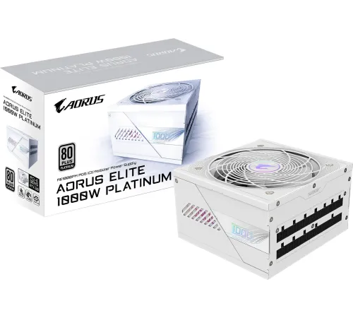Блок питания Gigabyte ATX 1000W GP-AE1000PM PG5 ICE Gen.5 80+ platinum (20+4pin) APFC 120mm fan 16xSATA Cab Manag RTL