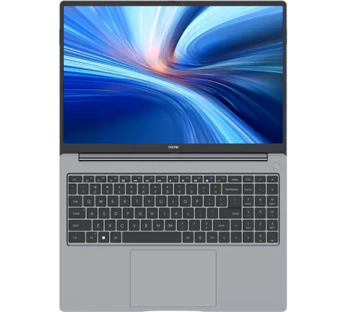Ноутбук Tecno MegaBook T16 Core i5 13420H 16Gb SSD512Gb Intel UHD Graphics 16" IPS FHD+ (1920x1200) noOS 64 grey WiFi BT Cam 6460mAh (T16RA-NEG0)