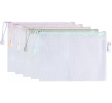 Папка на молнии ZIP Deli Colorful EF281 A5 ПВХ 0.23мм ассорти цвет молнии ассорти