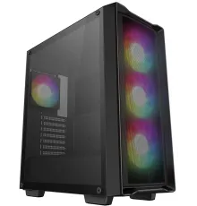 Корпус Deepcool CC560 MESH V2 черный без БП ATX 8x120mm 5x140mm 1xUSB2.0 audio bott PSU