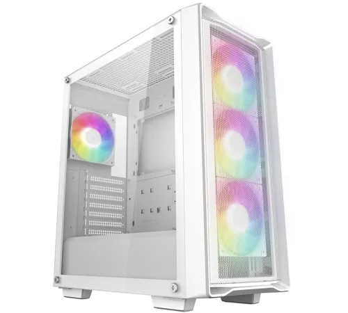 Корпус Deepcool CC560 MESH V2 белый без БП ATX 8x120mm 5x140mm 1xUSB2.0 audio bott PSU
