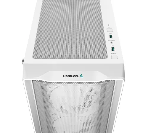 Корпус Deepcool CC560 MESH V2 белый без БП ATX 8x120mm 5x140mm 1xUSB2.0 audio bott PSU