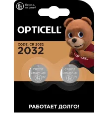 Батарея Opticell Professional 2032 CR2032 (2шт) блистер