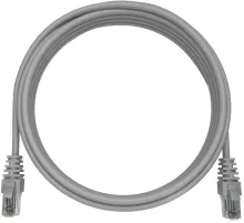 Патч-корд NTSS NTSS-PC-UTP-RJ45-6-2.0-LSZH-GY UTP RJ-45 вил.-вилка RJ-45 кат.3 2м серый LSZH 24AWG