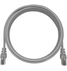 Патч-корд NTSS NTSS-PC-UTP-RJ45-6-2.0-LSZH-GY UTP RJ-45 вил.-вилка RJ-45 кат.3 2м серый LSZH 24AWG