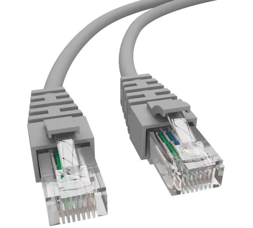 Патч-корд NTSS NTSS-PC-UTP-RJ45-6-2.0-LSZH-GY UTP RJ-45 вил.-вилка RJ-45 кат.3 2м серый LSZH 24AWG