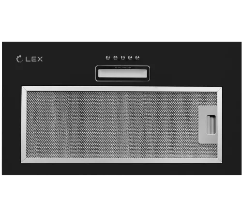 Вытяжка встраиваемая Lex GS Bloc LIGHT 600 черный управление: кнопочное (1 мотор) Вытяжка встраиваемая Lex GS Bloc LIGHT 600 черный управление: кнопочное (1 мотор)