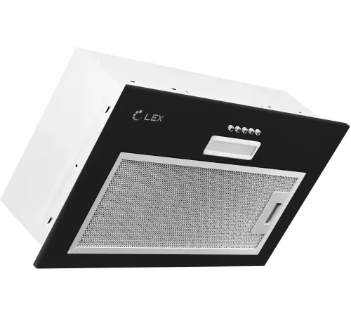 Вытяжка встраиваемая Lex GS Bloc LIGHT 600 черный управление: кнопочное (1 мотор) Вытяжка встраиваемая Lex GS Bloc LIGHT 600 черный управление: кнопочное (1 мотор)