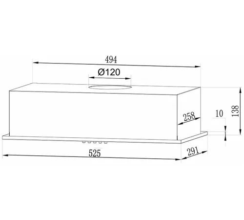 Вытяжка встраиваемая Lex GS Bloc LIGHT 600 черный управление: кнопочное (1 мотор) Вытяжка встраиваемая Lex GS Bloc LIGHT 600 черный управление: кнопочное (1 мотор)