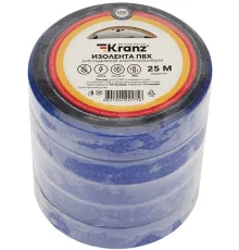 Изолента Kranz KR-09-2105 ш.15мм 25м синий (упак.:1шт)
