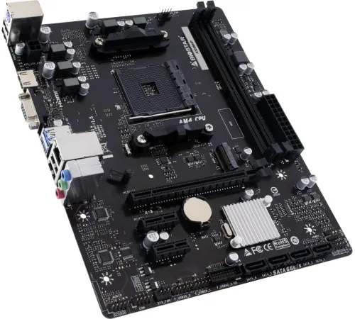 Материнская плата Biostar A520MHP Soc-AM4 AMD A520 2xDDR4 mATX AC`97 8ch(7.1) GbLAN RAID+VGA+HDMI