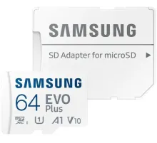 Флеш карта microSDXC 64GB Samsung MB-MC64SA EVO Plus + adapter