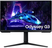 Монитор Samsung 24" Odyssey G3 S24DG300EIXCI черный VA LED 16:9 HDMI матовая HAS Piv 250cd 178гр/178гр 1920x1080 180Hz FreeSync DP FHD 3.9кг