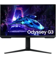 Монитор Samsung 24" Odyssey G3 S24DG300EIXCI черный VA LED 16:9 HDMI матовая HAS Piv 250cd 178гр/178гр 1920x1080 180Hz FreeSync DP FHD 3.9кг