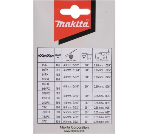 Цепь для цепных пил Makita 191H11-5 3/8" 52звен. Цепь для цепных пил Makita 191H11-5 3/8" 52звен.