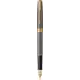 Ручка перьев. Parker Sonnet Grey Core GT (2213680) F подар.кор.