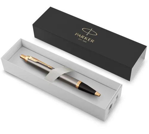 Ручка шариков. Parker IM Premium Grey Core GT (2214613) M син. черн. подар.кор.