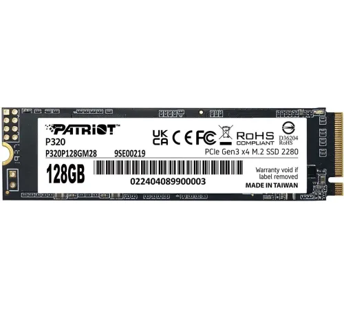 Накопитель SSD Patriot PCIe 3.0 x4 128GB P320P128GM28 P320 M.2 2280