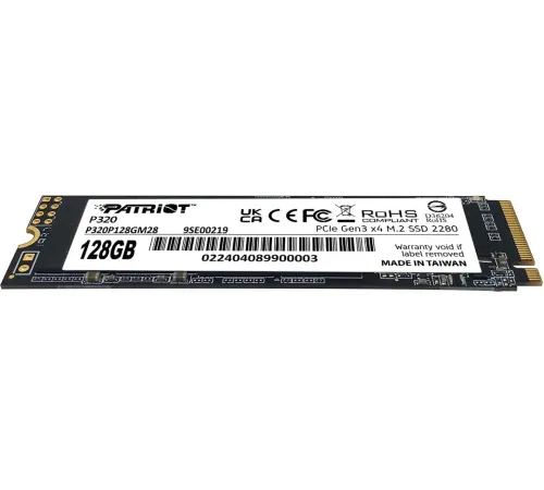 Накопитель SSD Patriot PCIe 3.0 x4 128GB P320P128GM28 P320 M.2 2280