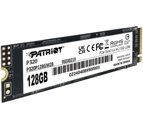 Накопитель SSD Patriot PCIe 3.0 x4 128GB P320P128GM28 P320 M.2 2280