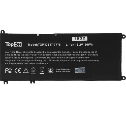 Батарея для ноутбука TopON TOP-DE17-7778 15.2V 3500mAh Li-Ion (103533) Батарея для ноутбука TopON TOP-DE17-7778 15.2V 3500mAh Li-Ion (103533)