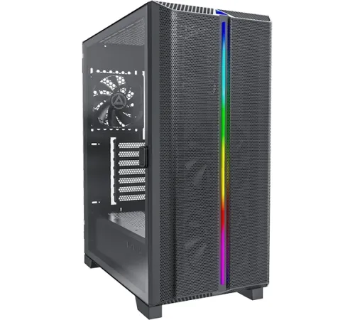 Корпус Montech SKY ONE Lite черный без БП ATX 3x120mm 2xUSB3.0 1xUSB3.1 audio bott PSU