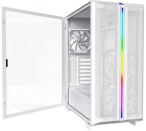 Корпус Montech SKY ONE Lite белый без БП ATX 3x120mm 2xUSB3.0 1xUSB3.1 audio bott PSU