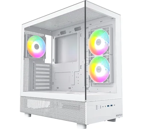 Корпус Montech XR белый без БП ATX 3x120mm 2xUSB3.0 audio bott PSU Корпус Montech XR белый без БП ATX 3x120mm 2xUSB3.0 audio bott PSU