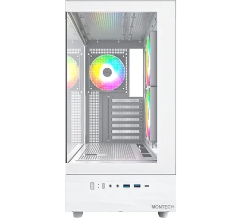 Корпус Montech XR белый без БП ATX 3x120mm 2xUSB3.0 audio bott PSU Корпус Montech XR белый без БП ATX 3x120mm 2xUSB3.0 audio bott PSU